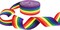 21.87 yards Pride Rainbow Stripe Ribbon Gay Pride Ribbon LGBT Ribbon for Art Crafts Pride Decoration.
